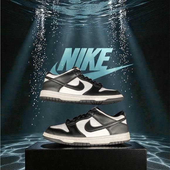 Nike Dunk Low Panda Black White Women’s Size 8 CW1590-100 Sneakers - Picture 8 of 10